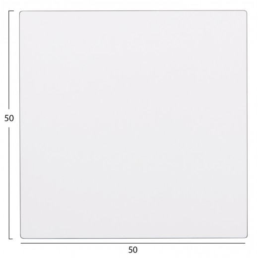 EΠΙΦΑΝΕΙΑ ΤΡΑΠΕΖΙΟΥ HPL HM6362.02 ΤΕΤΡΑΓΩΝΗ ΛΕΥΚΗ COMPACT 50X50X1.5εκ.