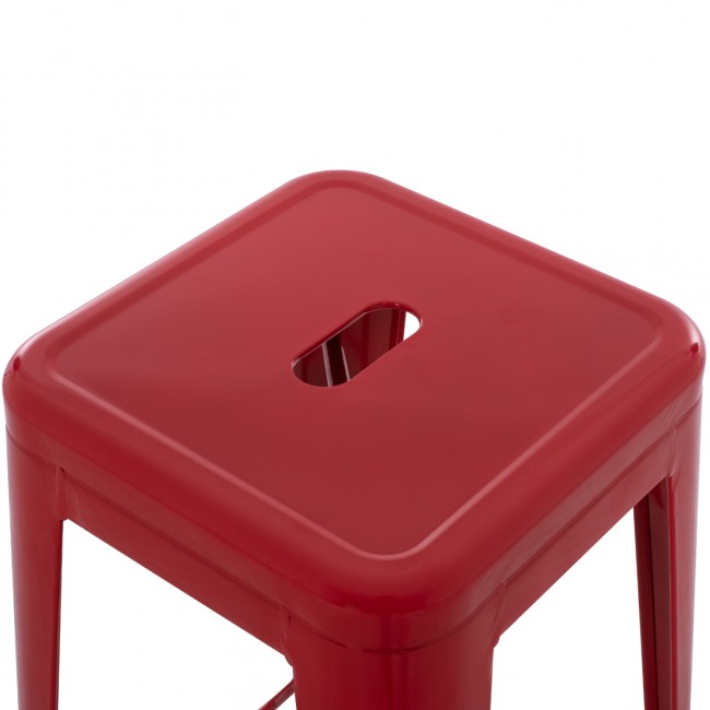ΣΚΑΜΠΟ ΜΠΑΡ ΜΕΤΑΛΛΙΚΟ MELITA-PRO HM8642.44 ΣΕ ΚΟΚΚΙΝΟ 43x43x78Υεκ.