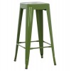 ΣΚΑΜΠΟ ΜΠΑΡ ΜΕΤΑΛΛΙΚΟ MELITA-PRO HM8642.53 ΣΕ LIGHT OLIVE GREEN 43x43x78Υεκ.