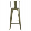 ΣΚΑΜΠΟ ΜΠΑΡ ΜΕΤΑΛΛΙΚΟ MELITA-PRO HM8642.41 ΣΕ ΛΕΥΚΟ ΜΑΤ 43x43x78Υεκ.