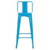 ΣΚΑΜΠΟ BAR-PRO ME ΠΛΑΤΗ ΜΕΤΑΛΛΙΚΟ MELITA HM8643.48 ΜΠΛΕ 42x42x100Υεκ.