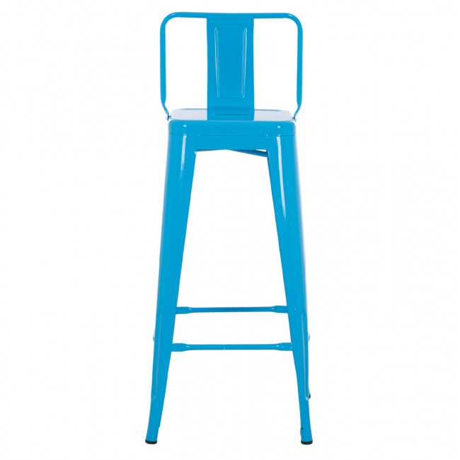 ΣΚΑΜΠΟ BAR-PRO ME ΠΛΑΤΗ ΜΕΤΑΛΛΙΚΟ MELITA HM8643.48 ΜΠΛΕ 42x42x100Υεκ.