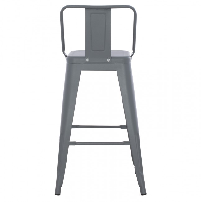 ΣΚΑΜΠΟ ΜΠΑΡ ΜΕΣΑΙΟΥ ΥΨΟΥΣ ΜΕΤΑΛΛΙΚΟ MELITA-PRO HM8574.50 ΓΚΡΙ 43x43x88Υεκ.