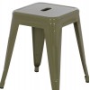 ΣΚΑΜΠΟ ΜΕΤΑΛΛΙΚΟ MELITA HM0096.43 ΣΕ DARK OLIVE ΧΡΩΜΑ 37x37x45Υεκ.
