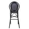 ΣΚΑΜΠΟ ΑΛΟΥΜΙΝΙΟΥ AZARIA HM5060 BAMBOO LOOK ΜΑΥΡΟ ΜΕ TEXTLINE 44x52x115Υεκ.