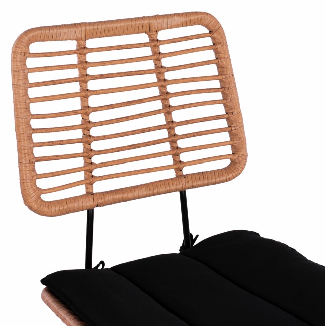 ΣΚΑΜΠΟ ΜΕΣΑΙΟΥ ΥΨΟΥΣ ALLEGRA HM5644 ΜΕΤΑΛΛΙΚΟ ΜΕ WICKER ΣΕ ΜΠΕΖ ΑΠΟΧΡΩΣΗ 55x56x107 εκ.