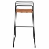 ΣΚΑΜΠΟ ΜΕΤΑΛΛΙΚΟ ALLEGRA HM5642 ΜΕ WICKER ΣΕ ΜΠΕΖ ΑΠΟΧΡΩΣΗ 48x53x100 εκ.