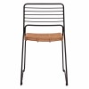 ΚΑΡΕΚΛΑ ΜΕΤΑΛΛΙΚΗ ALLEGRA HM5694 ΜΕ WICKER ΜΠΕΖ 51x54x83Υ εκ.
