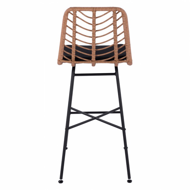 ΣΚΑΜΠΟ ΜΕΤΑΛΛΙΚΟ GAVIN HM5706 ΜΕ WICKER ΜΠΕΖ 47Χ59Χ111Υ εκ.