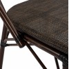 ΚΑΡΕΚΛΑ PRETORIA ΜΕΤΑΛΛΙΚΗ BAMBOO LOOK ΚΑΦΕ HM5718 54x62x89 εκ.