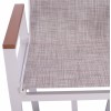 ΣΚΑΜΠΟ ΜΠΑΡ ΑΛΟΥΜΙΝΙΟΥ ΛΕΥΚΟ ΜΕ POLYWOOD 52 x 58 x 108 εκ. HM5790.01
