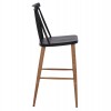 ΣΚΑΜΠΟ ΜΠΑΡ VANESSA ΜΑΥΡΟ ΜΕΣΑΙΟΥ ΥΨΟΥΣ HM9300.02  43x45x97Υεκ.