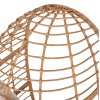 ΠΟΛΥΘΡΟΝΑ Τ.ΦΩΛΙΑ RATTAN HM5869.01 ΜΕΤΑΛ. ΠΟΔΙΑ ΜΑΥΡΑ 77x72x148 εκ.