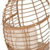 ΠΟΛΥΘΡΟΝΑ Τ.ΦΩΛΙΑ RATTAN HM5869.01 ΜΕΤΑΛ. ΠΟΔΙΑ ΜΑΥΡΑ 77x72x148 εκ.