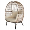 ΠΟΛΥΘΡΟΝΑ ΦΩΛΙΑ MIAMI 2 ΑΤΟΜΩΝ ΤΥΠΟΥ RATTAN HM5870.01 130x80x157Υ εκ.