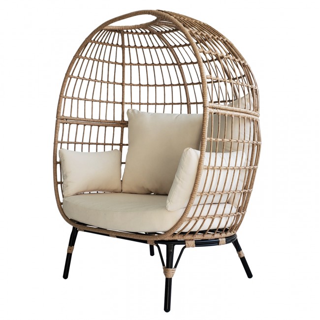 ΠΟΛΥΘΡΟΝΑ ΦΩΛΙΑ MIAMI 2 ΑΤΟΜΩΝ ΤΥΠΟΥ RATTAN HM5870.01 130x80x157Υ εκ.