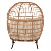 ΠΟΛΥΘΡΟΝΑ ΦΩΛΙΑ MIAMI 2 ΑΤΟΜΩΝ ΤΥΠΟΥ RATTAN HM5870.01 130x80x157Υ εκ.