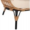 ΠΟΛΥΘΡΟΝΑ ΦΩΛΙΑ MIAMI 2 ΑΤΟΜΩΝ ΤΥΠΟΥ RATTAN HM5870.01 130x80x157Υ εκ.