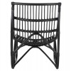 ΠΟΛΥΘΡΟΝΑ GRINN HM9815.02 ΡΑΒΔΟΙ RATTAN ΣΕ ΜΑΥΡΟ 56,5x73,5x79,5Υ εκ.