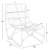 ΠΟΛΥΘΡΟΝΑ GRINN HM9815.03 ΡΑΒΔΟΙ RATTAN ΣΕ ΛΕΥΚΟ 56,5x73,5x79,5Υ εκ.