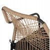 ΠΟΛΥΘΡΟΝΑ ΑΛΟΥΜΙΝΙΟΥ TROTTER HM5865.11 ΣΚΟΥΡΟΣ ΓΚΡΙ ΣΚΕΛΕΤΟΣ ΜΕ WICKER ΜΠΕΖ & ΜΑΥΡΟ ΜΑΞΙΛΑΡΙ