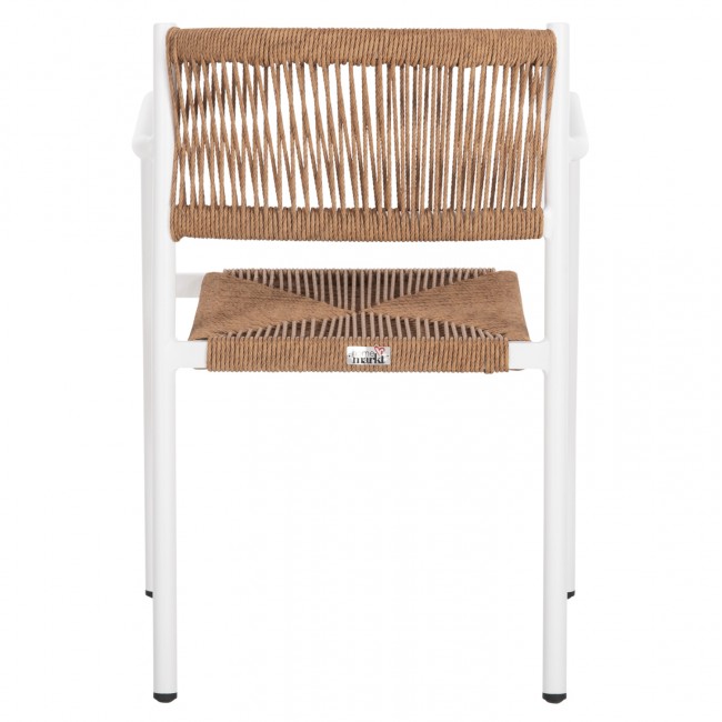 ΠΟΛΥΘΡΟΝΑ ΑΛΟΥΜΙΝΙΟΥ STER HM5786.11 ΛΕΥΚΗ-ΣΥΝΘ.RATTAN ΜΠΕΖ 55,5x53x78Υεκ.