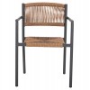 ΠΟΛΥΘΡΟΝΑ ΑΛΟΥΜΙΝΙΟΥ STER HM5786.12 ΑΝΘΡΑΚΙ-ΣΥΝΘ.RATTAN ΜΠΕΖ 55,5x53x78Υεκ.
