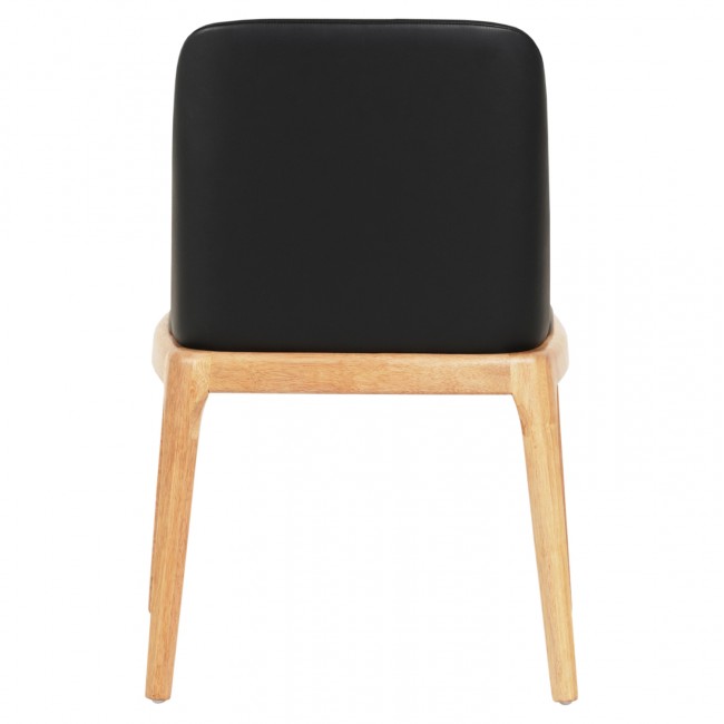 KΑΡΕΚΛΑ ΤΡΑΠΕΖΑΡΙΑΣ FURLAN HM9944.01 RUBBERWOOD-ΜΑΥΡΟ PU 54,5x58x86Υεκ