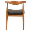 KΑΡΕΚΛΑ ΤΡΑΠΕΖΑΡΙΑΣ ALOR HM9947.03 RUBBERWOOD ΚΑΡΥΔΙ-ΜΑΥΡΟ PU 55x51x75Υεκ