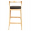 ΣΚΑΜΠΟ ΜΠΑΡ NAMI HM9952.01 RUBBERWOOD ΣΕ ΟΑΚ-ΜΑΥΡΟ PU 47,5x59x102,5Υεκ.