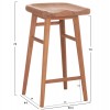 ΣΚΑΜΠΟ ΜΠΑΡ BOLMAR HM18108 ΞΥΛΟ ΤΕΑΚ ΣΕ ΦΥΣΙΚΟ 40.5x44x74Υεκ.