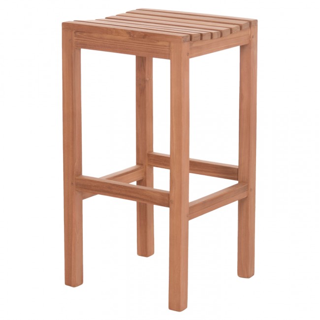 ΣΚΑΜΠΟ ΜΠΑΡ NIKOL HM18109 ΞΥΛΟ ΤΕΑΚ ΣΕ ΦΥΣΙΚΟ 40x40x77Υεκ.