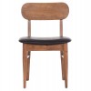 KΑΡΕΚΛΑ ΤΡΑΠΕΖΑΡΙΑΣ SEKOR HM9945.03 ΚΑΡΥΔΙ RUBBERWOOD-ΜΑΥΡΟ PU 51x48x79Υεκ