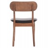 KΑΡΕΚΛΑ ΤΡΑΠΕΖΑΡΙΑΣ SEKOR HM9945.03 ΚΑΡΥΔΙ RUBBERWOOD-ΜΑΥΡΟ PU 51x48x79Υεκ
