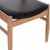 ΠΟΛΥΘΡΟΝΑ CERSEI HM9946.01 RUBBERWOOD ΣΕ LIGHT OAK & PU ΣΕ ΜΑΥΡΟ 57x53x72Υεκ