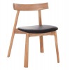 KΑΡΕΚΛΑ ΤΡΑΠΕΖΑΡΙΑΣ SEKAN HM18245.04 RUBBERWOOD-ΜΑΥΡΟ PU 60x54x72Υεκ