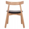 KΑΡΕΚΛΑ ΤΡΑΠΕΖΑΡΙΑΣ SEKAN HM18245.04 RUBBERWOOD-ΜΑΥΡΟ PU 60x54x72Υεκ