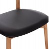 KΑΡΕΚΛΑ ΤΡΑΠΕΖΑΡΙΑΣ SEKAN HM18245.04 RUBBERWOOD-ΜΑΥΡΟ PU 60x54x72Υεκ