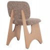 ΚΑΡΕΚΛΑ ΤΡΑΠΕΖΑΡΙΑΣ BELLISI HM18248.01 ΚΑΦΕ ΥΦΑΣΜΑ-PLYWOOD ΧΡΩΜΑ ΔΡΥΟΣ 53x56x78Υεκ.