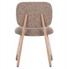 ΚΑΡΕΚΛΑ ΤΡΑΠΕΖΑΡΙΑΣ BELLISI HM18248.01 ΚΑΦΕ ΥΦΑΣΜΑ-PLYWOOD ΧΡΩΜΑ ΔΡΥΟΣ 53x56x78Υεκ.