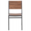 ΚΑΡΕΚΛΑ ΑΛΟΥΜΙΝΙΟΥ SAGA HM6063.02 ΣΚΟΥΡΟ ΓΚΡΙ ΜΕ POLYWOOD 46x52x86Υεκ.