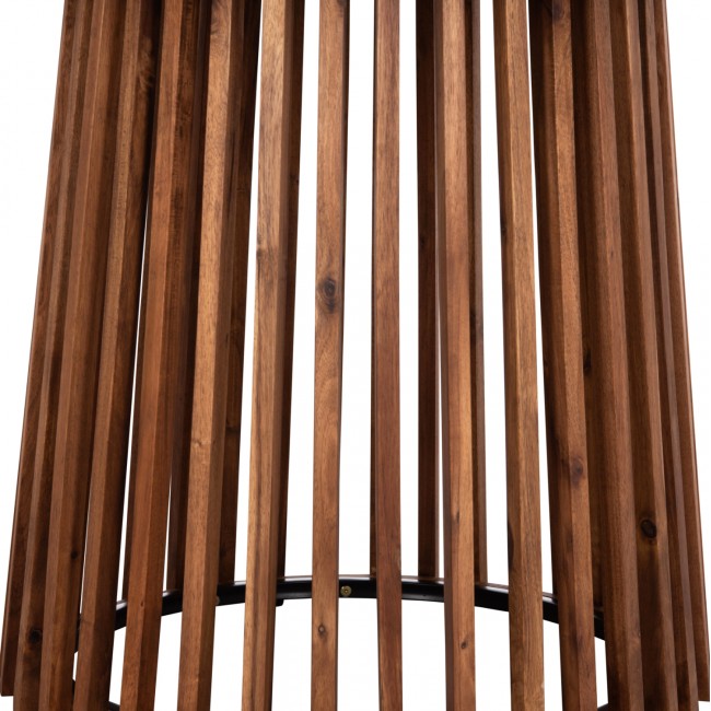 ΤΡΑΠΕΖΙ ΣΤΡΟΓΓΥΛΟ ΕΞ.ΧΩΡΟΥ CRISTOBAL HM6235 ΞΥΛΟ ΑΚΑΚΙΑΣ-CEMENT TOP Φ120x77Υεκ