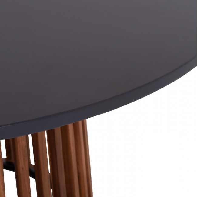 ΤΡΑΠΕΖΙ ΣΤΡΟΓΓΥΛΟ ΕΞ.ΧΩΡΟΥ CRISTOBAL HM6235 ΞΥΛΟ ΑΚΑΚΙΑΣ-CEMENT TOP Φ120x77Υεκ