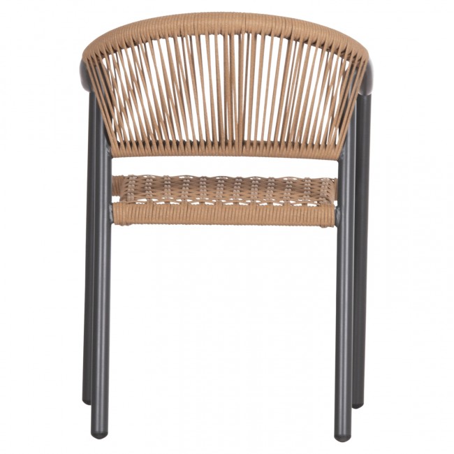 ΠΟΛΥΘΡΟΝΑ KERLY HM6050.10 ΑΛΟΥΜΙΝΙΟ ΣΚΟΥΡΟ ΓΚΡΙ--ΜΠΕΖ ΣΥΝΘΕΤΙΚΟ RATTAN 54x58,5x76Υεκ