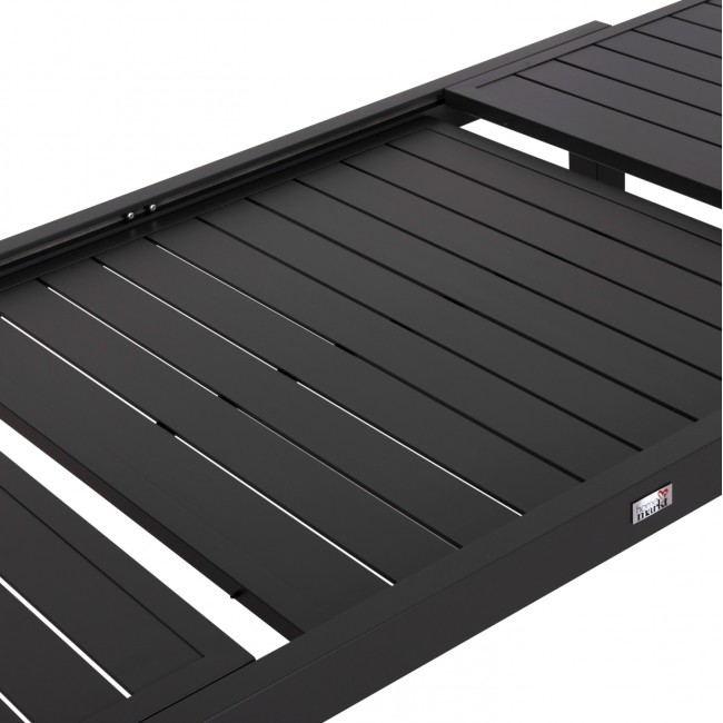 ΤΡΑΠΕΖΙ ΕΠΕΚΤΕΙΝΟΜΕΝΟ KRUM HM6277.03 ΑΛΟΥΜΙΝΙΟ ΣΚΟΥΡΟ ΓΚΡΙ 160-240x90x73Υεκ.