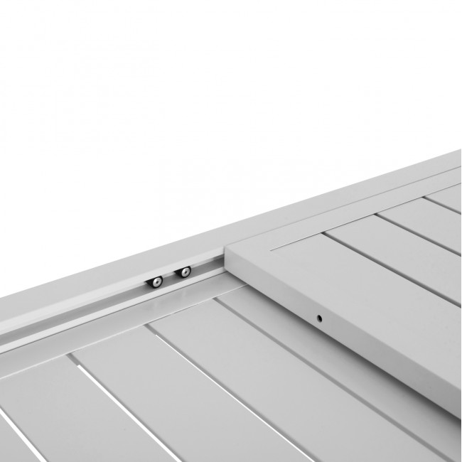 ΤΡΑΠΕΖΙ ΕΠΕΚΤΕΙΝΟΜΕΝΟ KRUM HM6277.01 ΑΛΟΥΜΙΝΙΟ ΛΕΥΚΟ 160-240x90x73Υεκ.