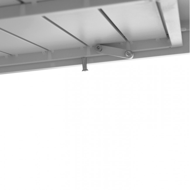 ΤΡΑΠΕΖΙ ΕΠΕΚΤΕΙΝΟΜΕΝΟ KRUM HM6277.01 ΑΛΟΥΜΙΝΙΟ ΛΕΥΚΟ 160-240x90x73Υεκ.