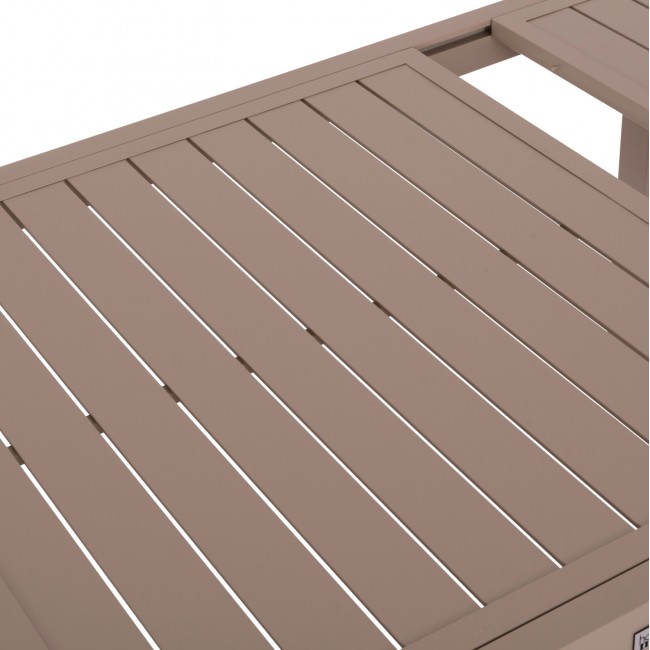 ΤΡΑΠΕΖΙ ΕΠΕΚΤΕΙΝΟΜΕΝΟ KRUM HM6277.04 ΑΛΟΥΜΙΝΙΟ ΚΑΠΟΥΤΣΙΝΟ 160-240x90x73Υεκ.