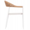 ΠΟΛΥΘΡΟΝΑ BERG HM6284.01 ΑΛΟΥΜΙΝΙΟ & TEXTILENE ΛΕΥΚΟ--P.E.TWISTED RATTAN 55x56x79Υεκ