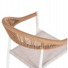 ΠΟΛΥΘΡΟΝΑ BERG HM6284.01 ΑΛΟΥΜΙΝΙΟ & TEXTILENE ΛΕΥΚΟ--P.E.TWISTED RATTAN 55x56x79Υεκ